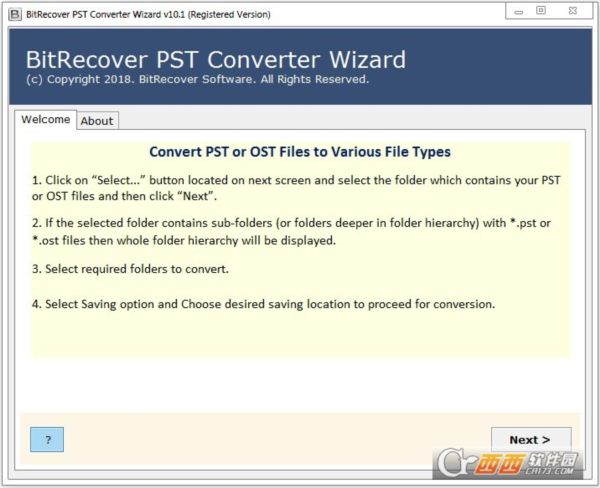 PST文件格式转换BitRecover PST Converter Wizard