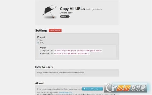 标签页网址复制插件Copy All URL