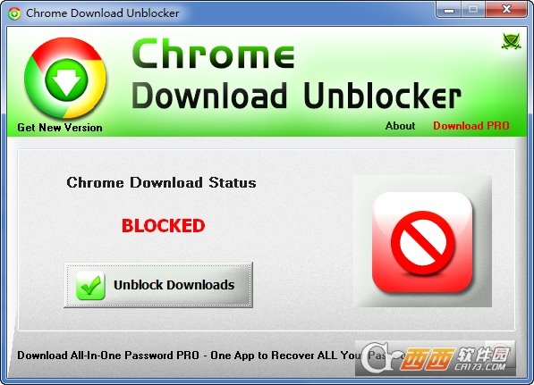 chrome拦截恶意软件下载取消工具Chrome Download Unblocker