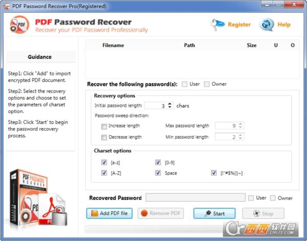 PDF文件密码恢复软件PDF Password Recovery Pro