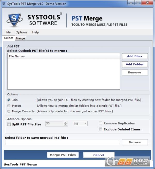 PST文件合并工具SysTools PST Merge