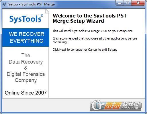 PST文件合并工具SysTools PST Merge