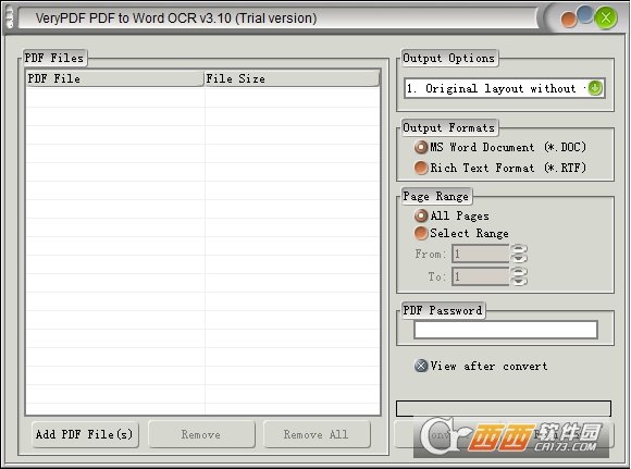VeryPDF PDF to Word OCR Converter