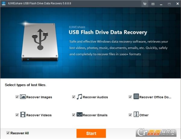U盘闪存数据恢复软件IUWEshare USB Flash Drive Data Recovery