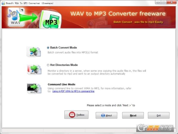 WMA到MP3转换工具(Boxoft WMA to MP3 Converter)