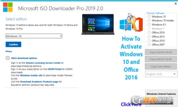 Microsoft ISO Downloader Pro 2019