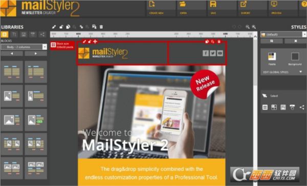 邮件模板编辑工具MailStyler Newsletter Creator Pro