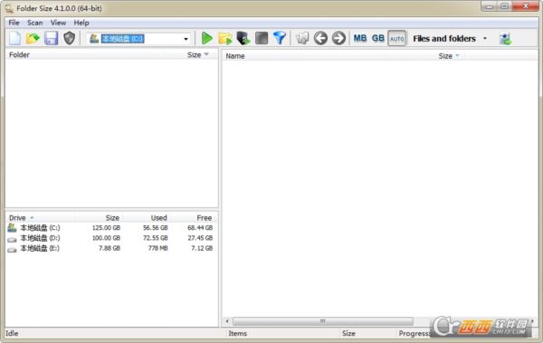 文件夹空间分析软件Mindgems Folder Size