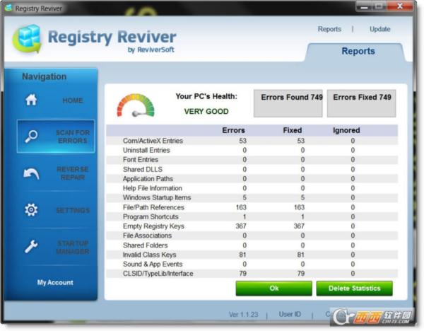 注册表清理软件ReviverSoft Registry Reviver
