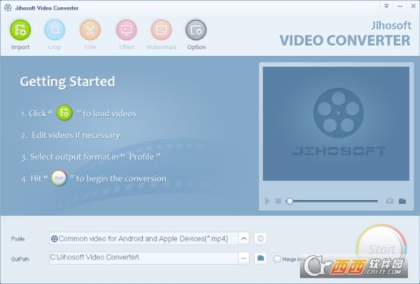 视频格式转换工具(Jihosoft Video Converter)