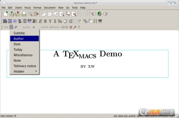 TeXmacs(科学公式编辑器) 