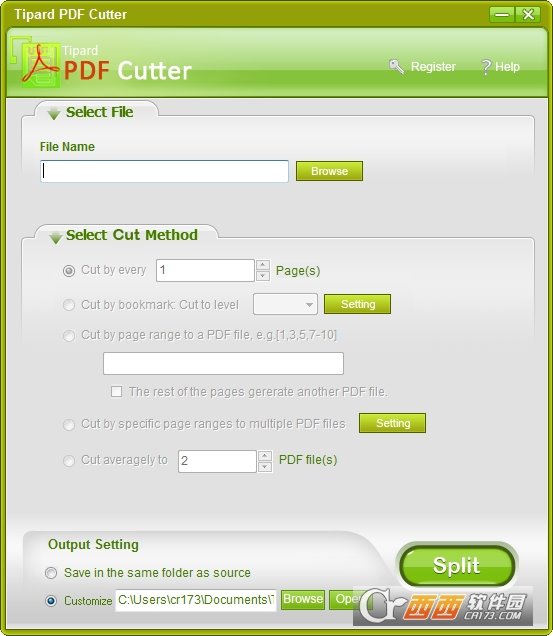 PDF文件分割工具(Tipard PDF Cutter)