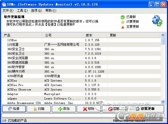 SUMo (Software Update Monitor)软件更新检测工具