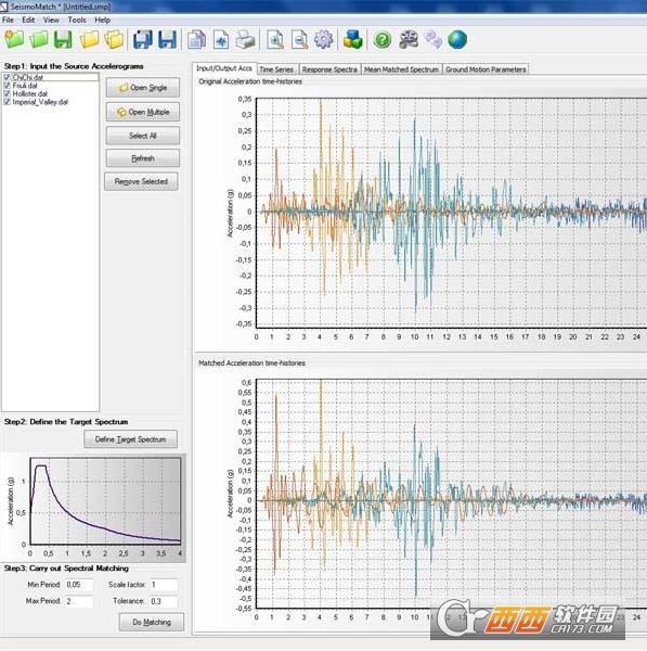 地震加速度算法(SeismoMatch)