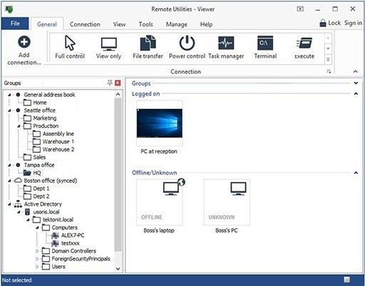 远程桌面软件(TektonIT remote utilities Viewer)
