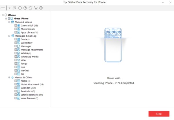 iphone数据恢复工具Stellar Data Recovery iPhone