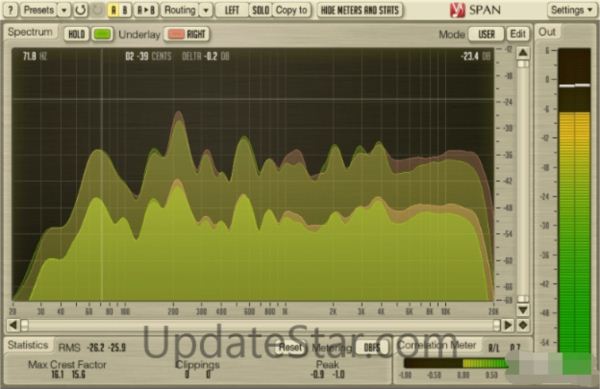 音频频谱分析插件(Voxengo SPAN Plus)