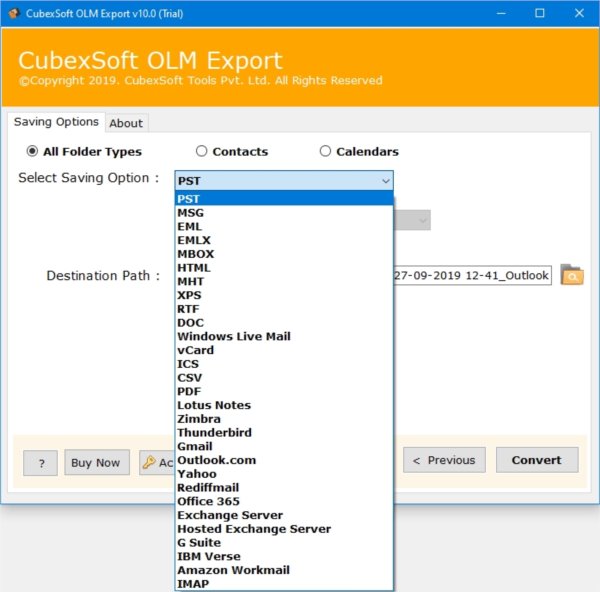 OLM导出其他格式工具CubexSoft OLM Export