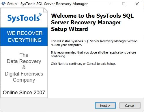 SQL数据库修复管理工具SysTools SQL Server Recovery Manager