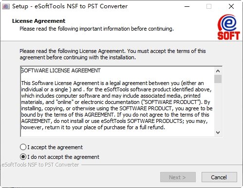 NSF转换PST格式工具eSysInfoTools NSF to PST Converter