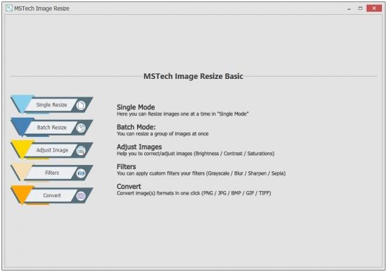 图像大小调整工具MSTech Image Resize Basic