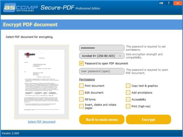 PDF文档加密工具Secure-PDF