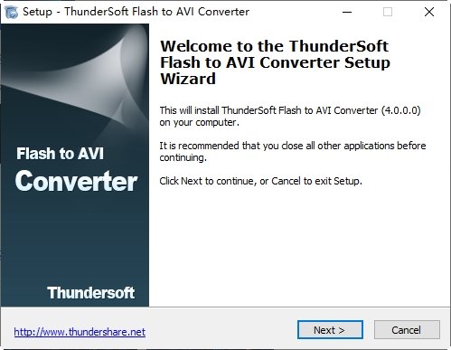 flash转AVI工具ThunderSoft Flash to AVI Converter