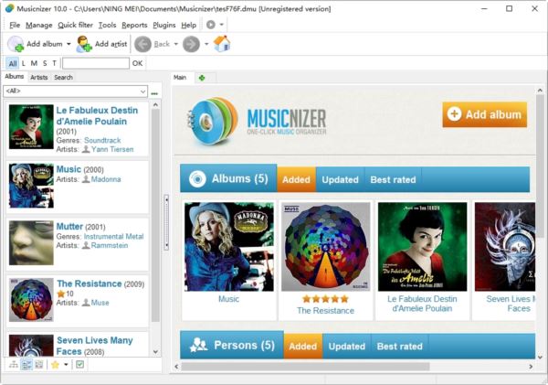 音乐专辑管理工具Musicnizer