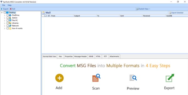 MSG转EML工具SysTools MSG to EML Converter
