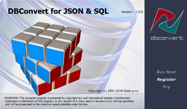 数据库文件转换工具(DBConvert for JSON and SQL)