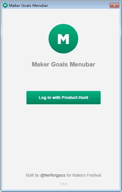 Maker Goals Menubar