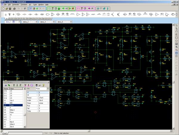 非线性电子电路仿真器Sidelinesoft NL5 Circuit Simulator
