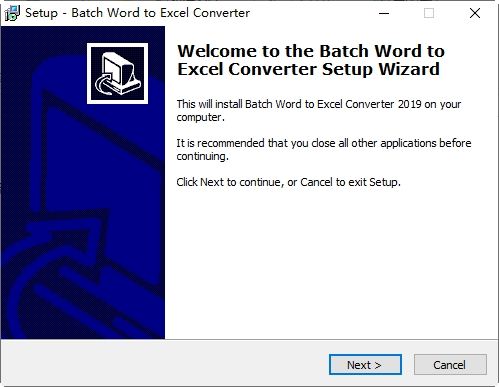 DOC文档转EXCEL格式Batch DOC TO XLS Converter