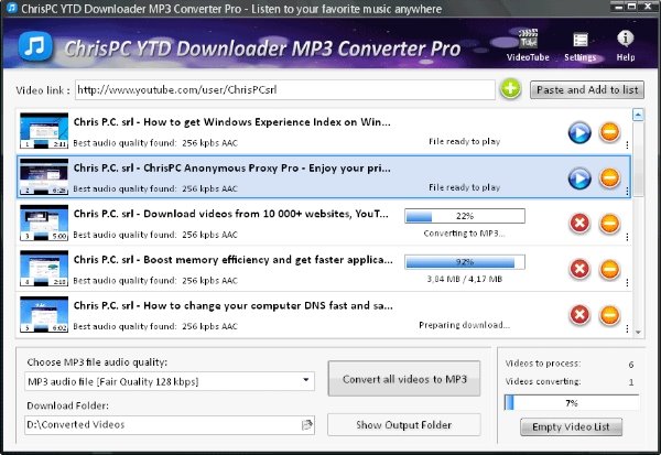 全网mp3下载器(ChrisPC YTD Downloader MP3 Converter)