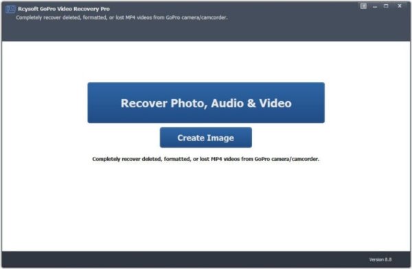 GOpro数据恢复工具Rcysoft GoPro Video Recovery