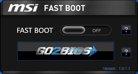 微星主板快速启动(MSI Fast Boot)