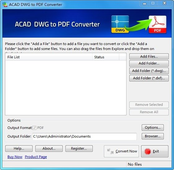 PDF文件转换器(AutoCAD DWG to PDF Converter)