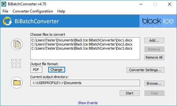 文档自动转换工具BlackIce BiBatchConverter
