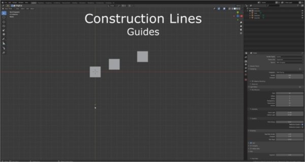 Blender构造施工线精确CAD建模助手Construction Lines