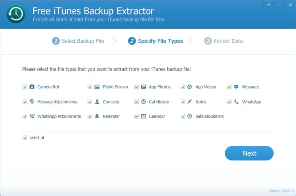 iTunes数据备份提取工具ThunderShare iTunes Backup Extractor
