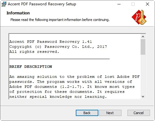 PDF密码恢复工具Accent PDF Password Recovery