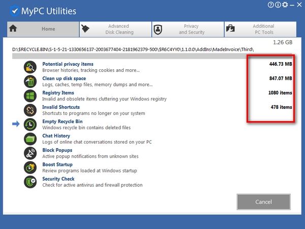 系统优化清理工具MyPC Utilities