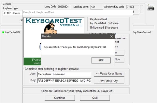 键盘测试工具1001键盘测试工具